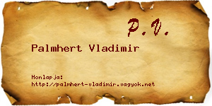 Palmhert Vladimir névjegykártya